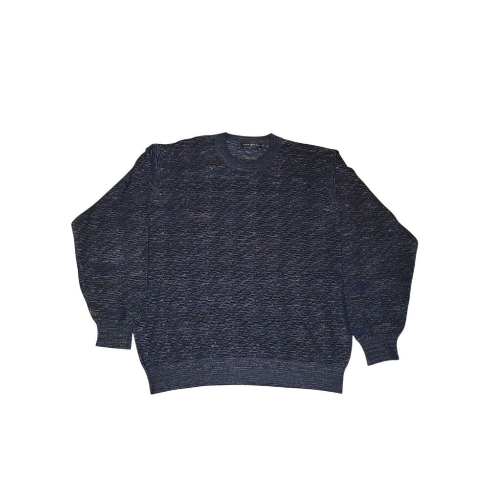 Vtg Jhane Barnes Crew Neck Men's XL Silk Sweater Knit Cosby Grandpa